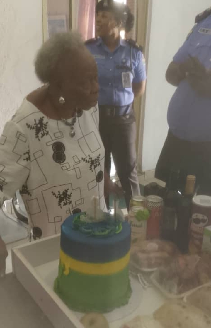 C.P OLUGBENGA, POLICE MGT TEAM CELEBRATES RETIRED DCP STELLA ON HER 95TH BIRTHDAY