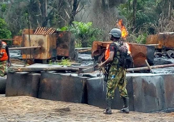 NIGERIA ARMY STRIKES HARD AT OIL THIEVES: 29 ARRESTED, 60,000 LITRES OF STOLEN CRUDE RECOVERED